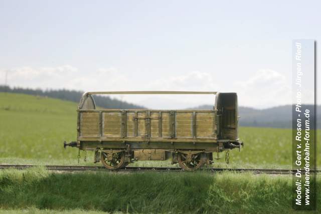 Bild Offener Gütertransportwagen (1858) Serie F mit Bremse