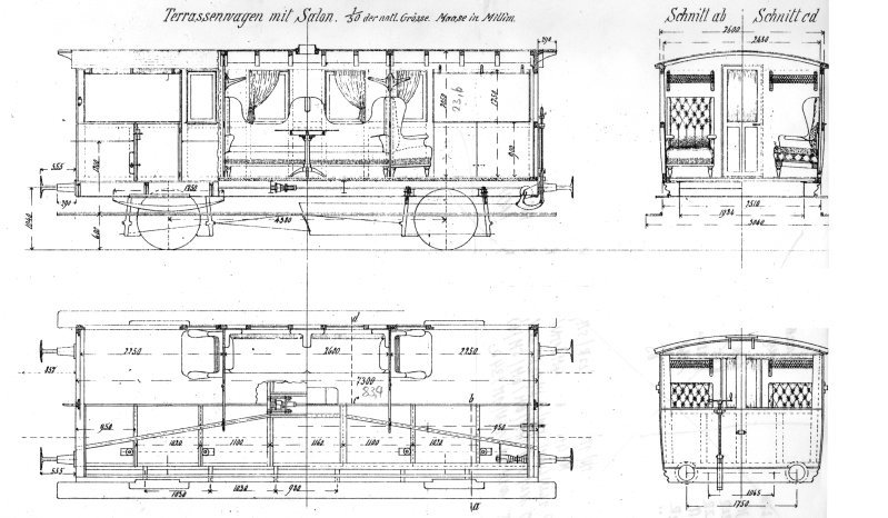 Bild Abb. 13 Terrassensalonwagen 1875 (VAN  IX M 64b)
