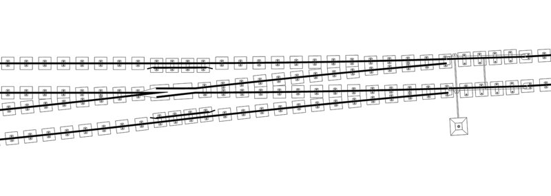 Bild 11 Rekonstruktion der Schleppweiche für M=1:120, Spurweite 9 mm von C. Karlinger
